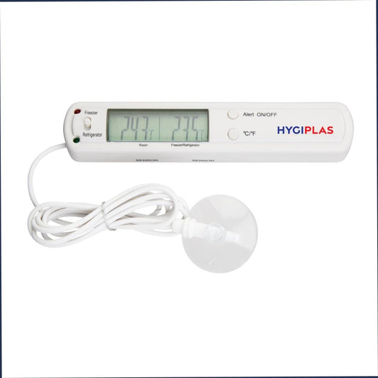 F314 Hygiplas koeling/vriezer thermometer met alarm