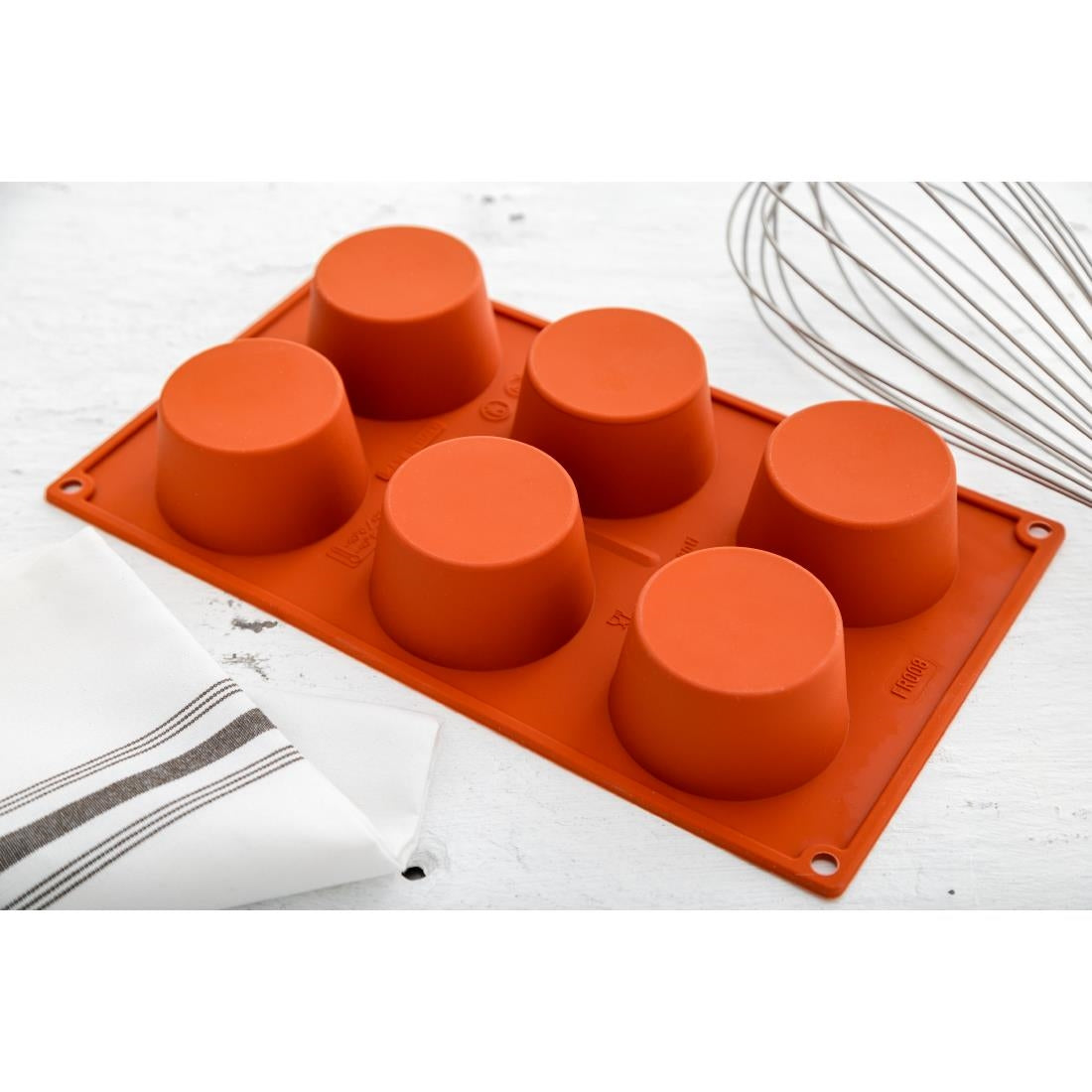 N933 Pavoni Formaflex siliconen bakvorm 6 muffins