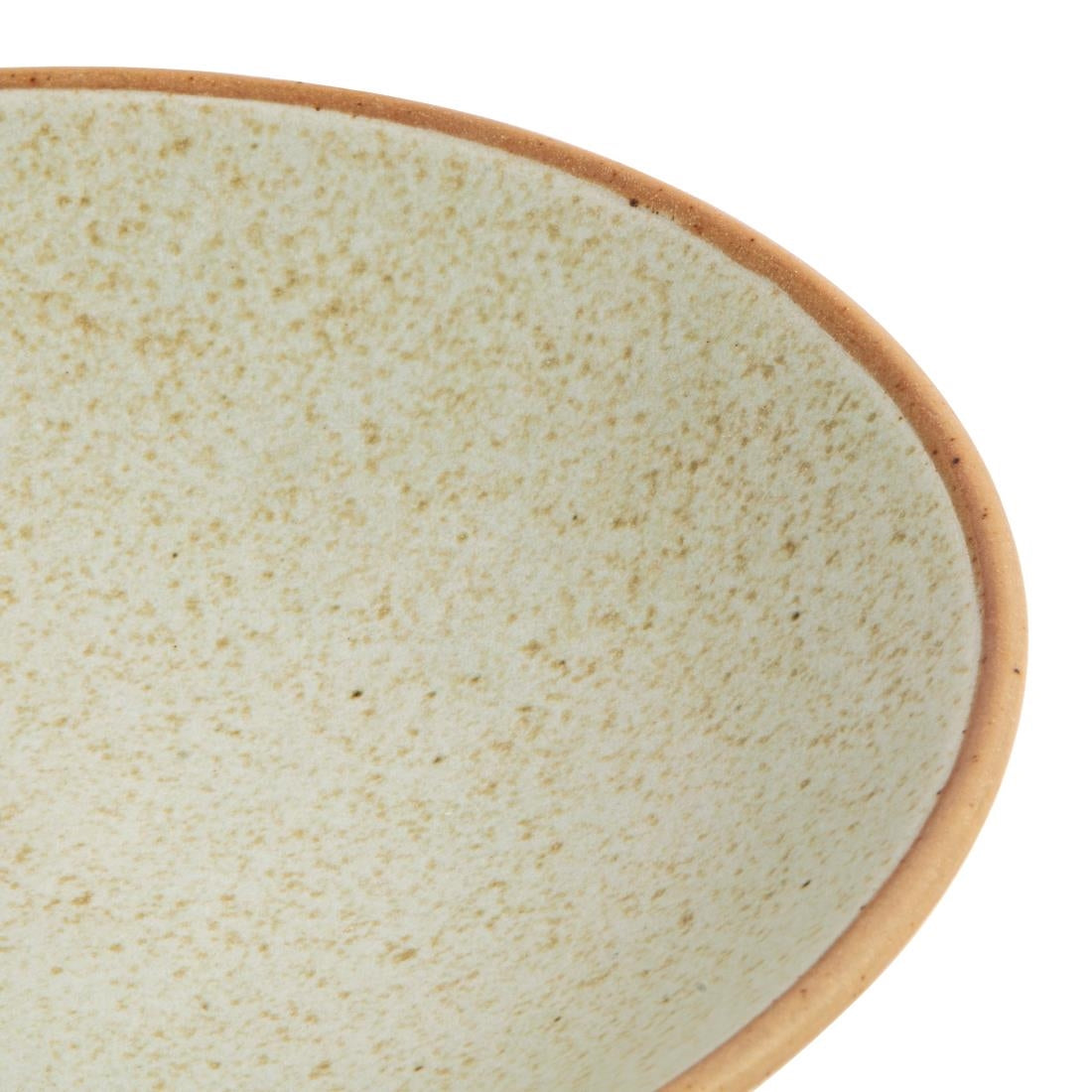 FA340 Olympia Canvas ondiepe schalen crème 20cm (6 stuks)