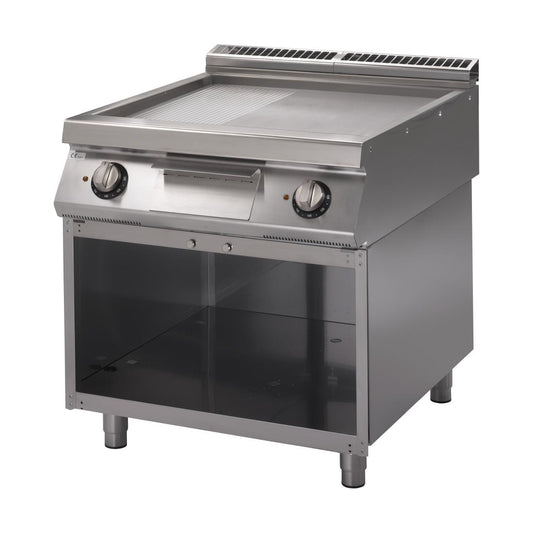 GN104 Gastro M 700 plus elektrische bakplaat GM70/80 FTRES-CR 2/3 glad 1/3 geribbeld