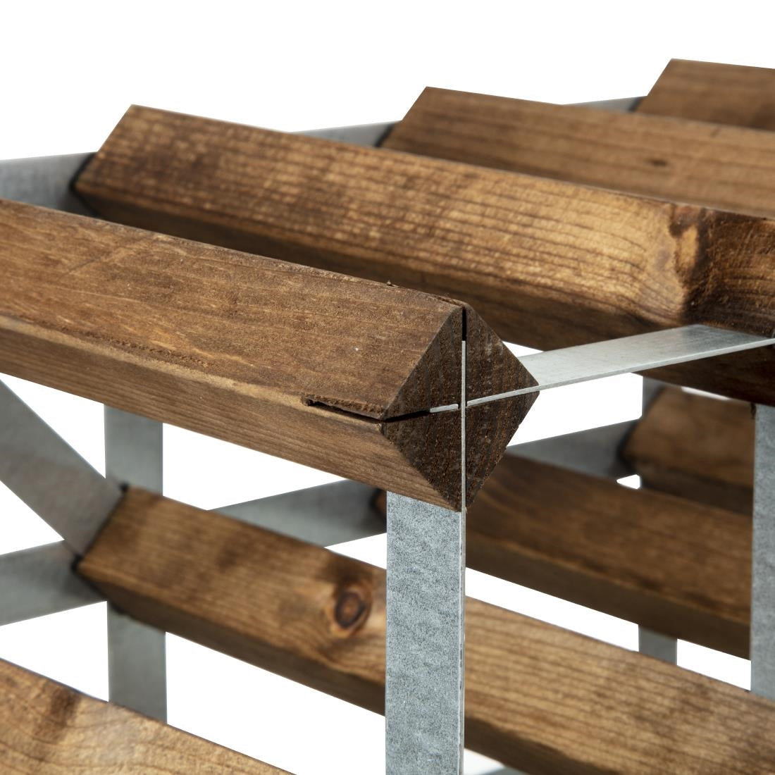 DN634 Wijnrek donker hout 42 flessen