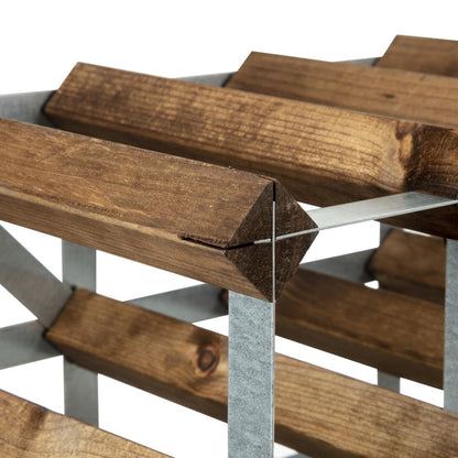 DN634 Wijnrek donker hout 42 flessen