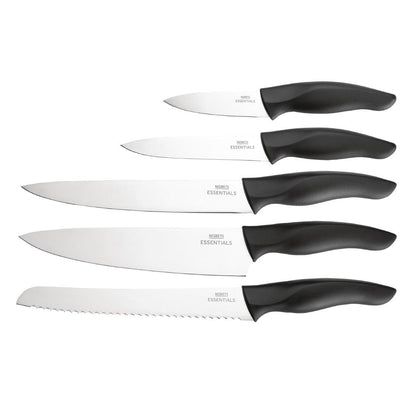 DA083 Nisbets Essentials 5-delige messenset met messenblok