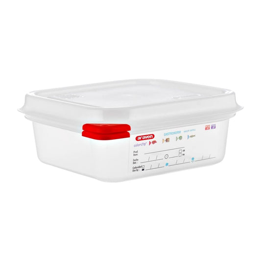 GL264 Araven GN 1/6 voedseldoos met deksel 1,1Ltr (4 stuks)