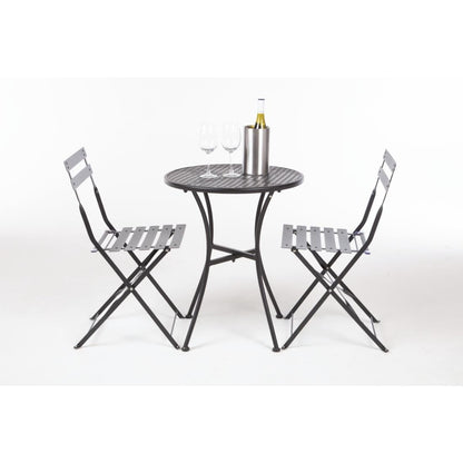 SA819 Bolero ronde stalen bistrotafel zwart 60cm (15 stuks)
