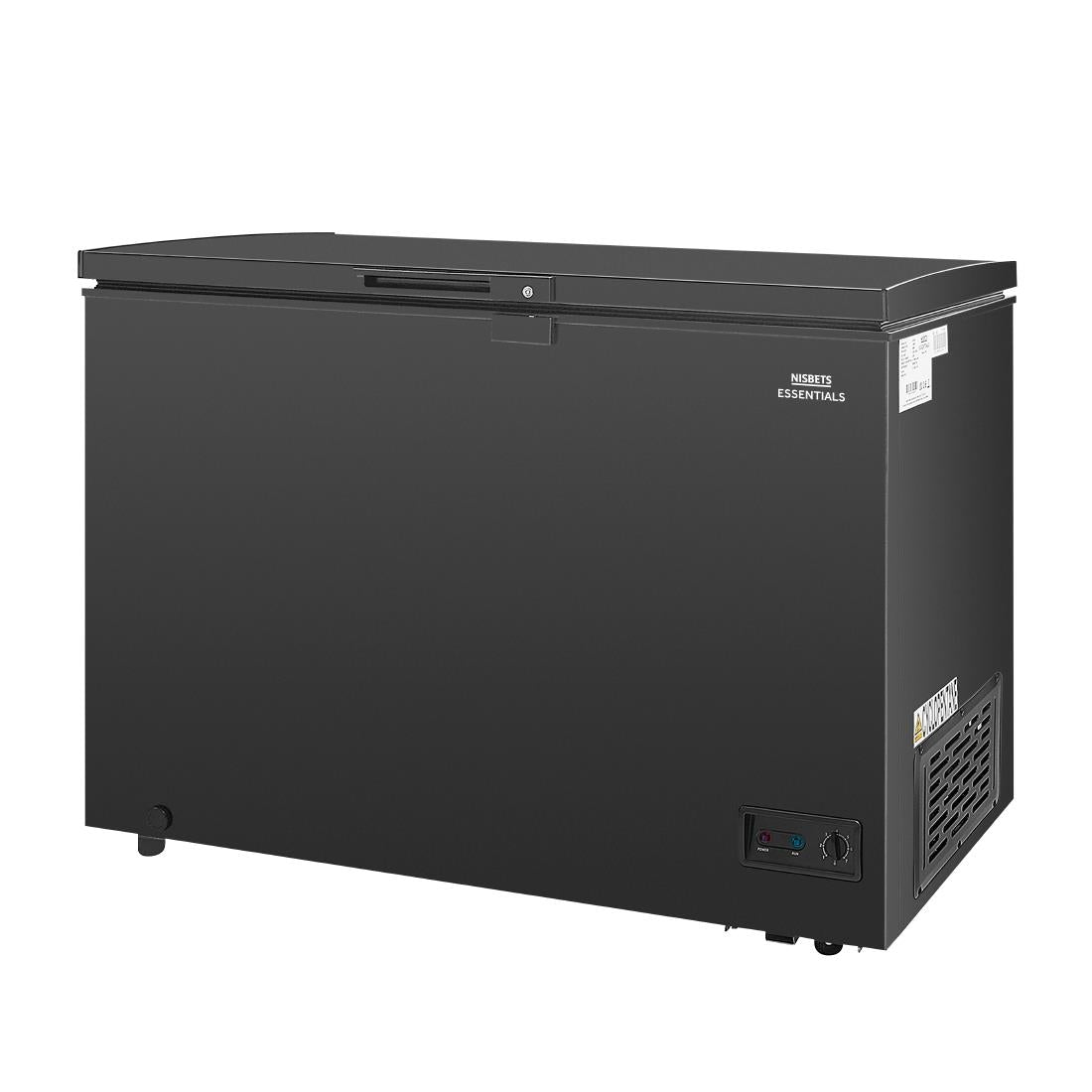 DA536 Nisbets Essentials vrieskist zwart 282Ltr