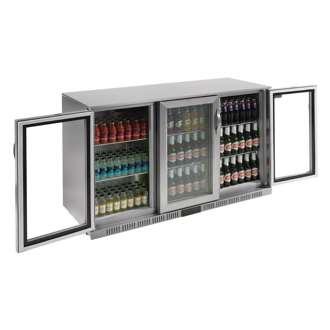GL009 Polar G-serie 3-deurs barkoeling met klapdeuren RVS 330L