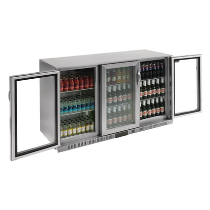 GL009 Polar G-serie 3-deurs barkoeling met klapdeuren RVS 330L