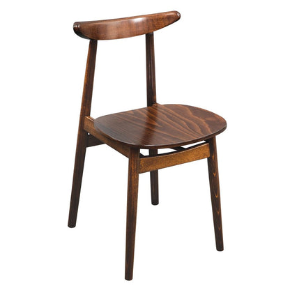 CW008 Fameg Walnoot Bijzetstoel (2 stuks)