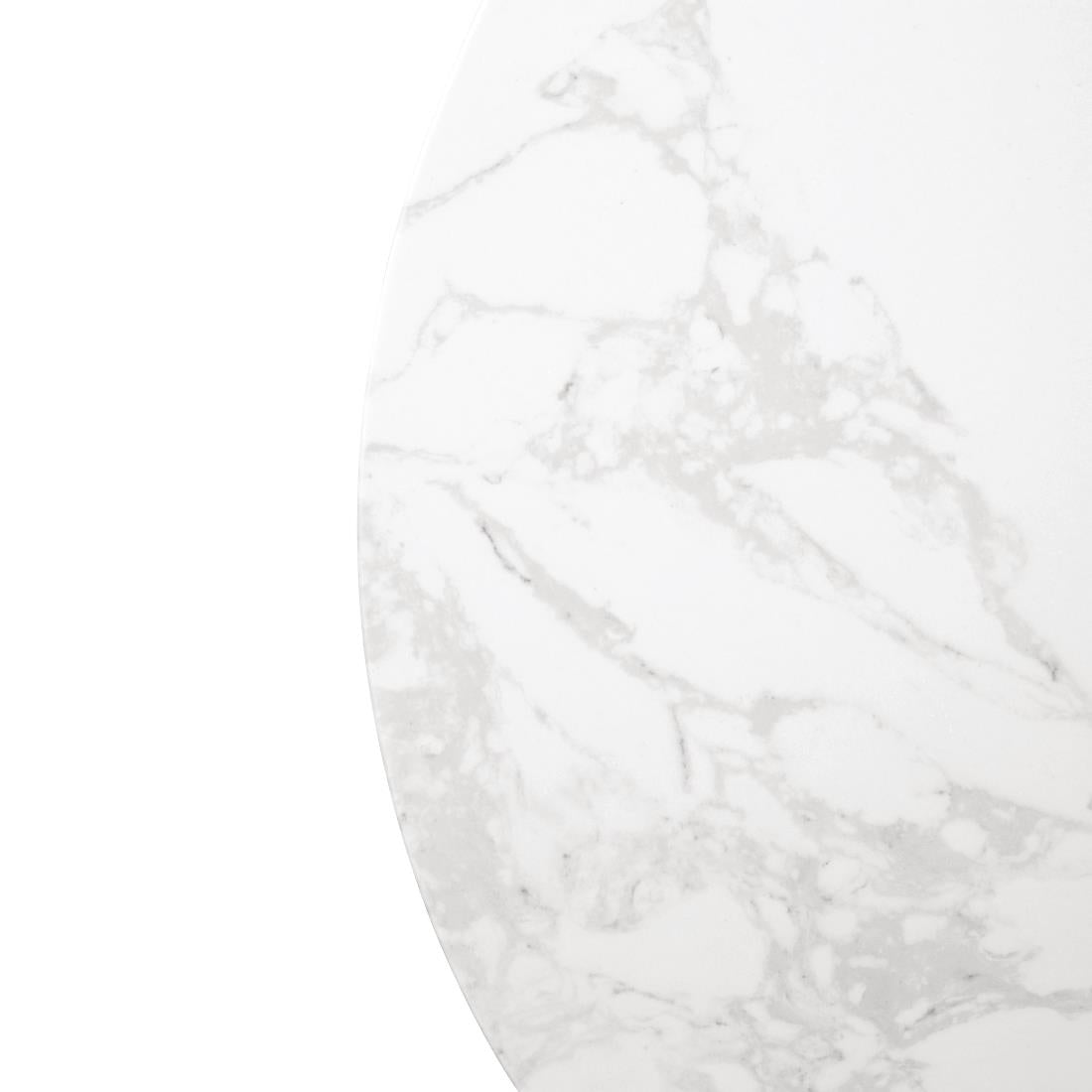 DC300 Rond Bolero tafelblad met wit marmereffect 600 mm