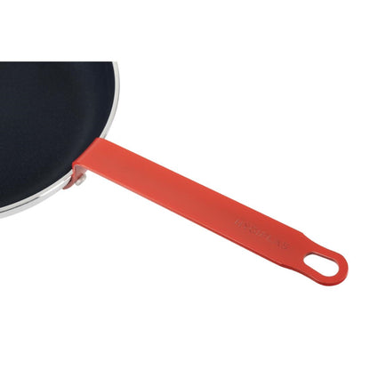 FB475 Hygiplas Teflon Platinum Plus anti-aanbak koekenpan 28cm rood handvat