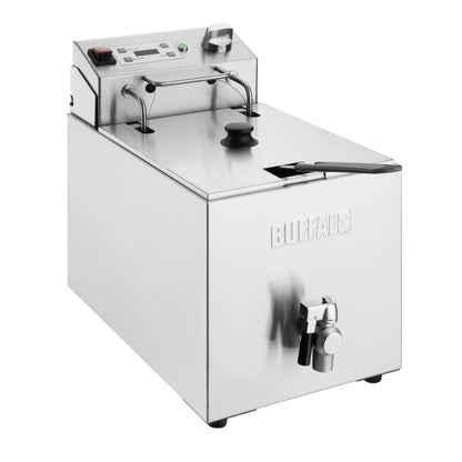 CU620 Buffalo Enkele Elektrische Friteuse Met Timer 8Ltr