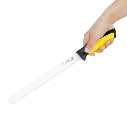 JD218 Hygiplas Pro Slicer gekarteld mes geel 25cm