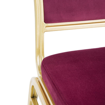 DY695 Bolero Regal stapelstoelen bordeauxrood (4 stuks)