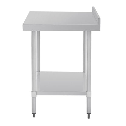 GJ506 Vogue RVS werktafel met achteropstand 90x90x70cm