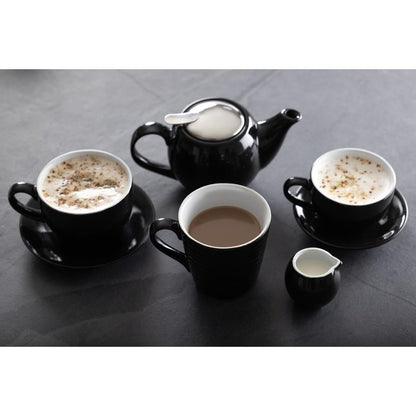 CU955 Olympia cafe espresso schoteltje zwart (12 stuks)