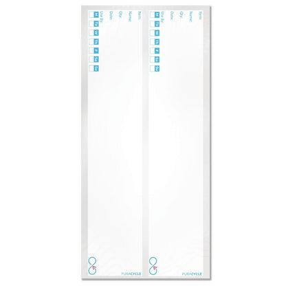 FB283 Puracycle herbuikbare blanco dagetiketten voor flessen (25 stuks)