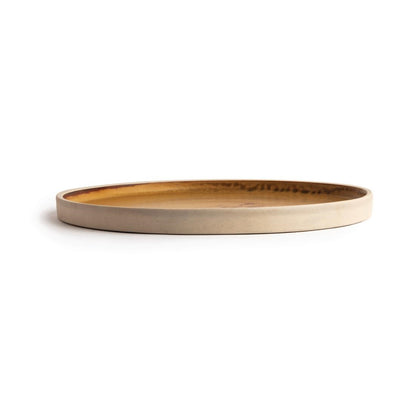 FA308 Olympia Canvas platte ronde borden roestoranje 25cm (6 stuks)
