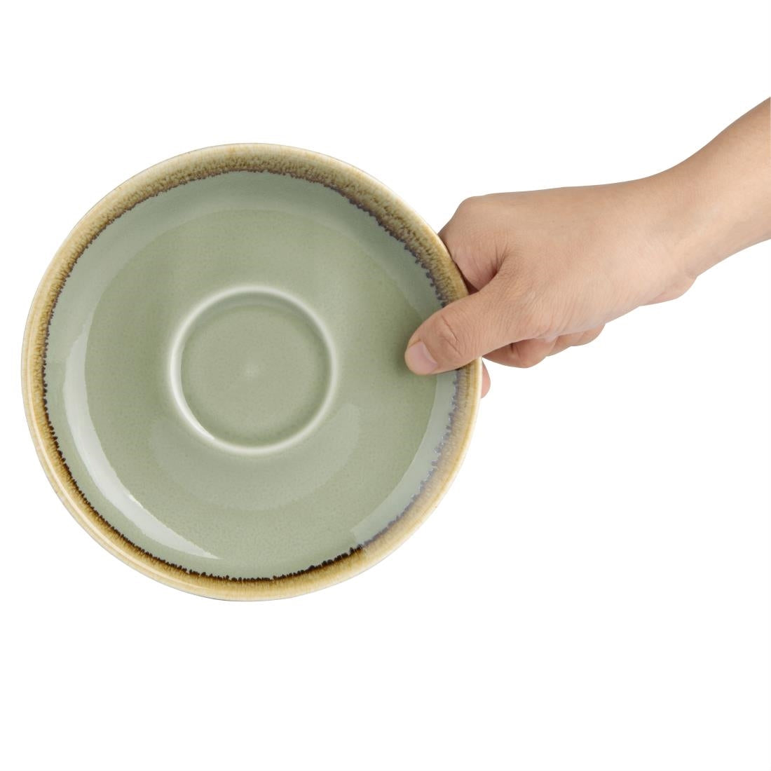 GP481 Olympia Kiln Cappuccinoschotels Mosgroen 16cm (6 Stuks)