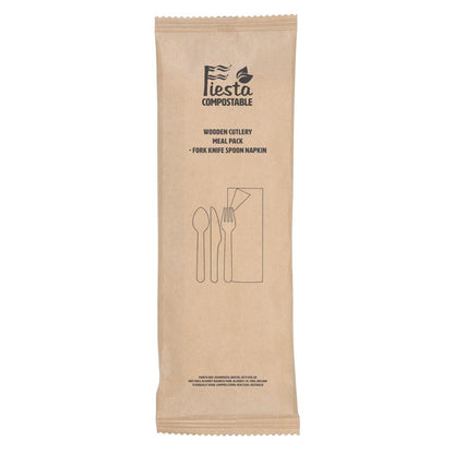 DF422 Fiesta Compostable houten bestekset (250 stuks)