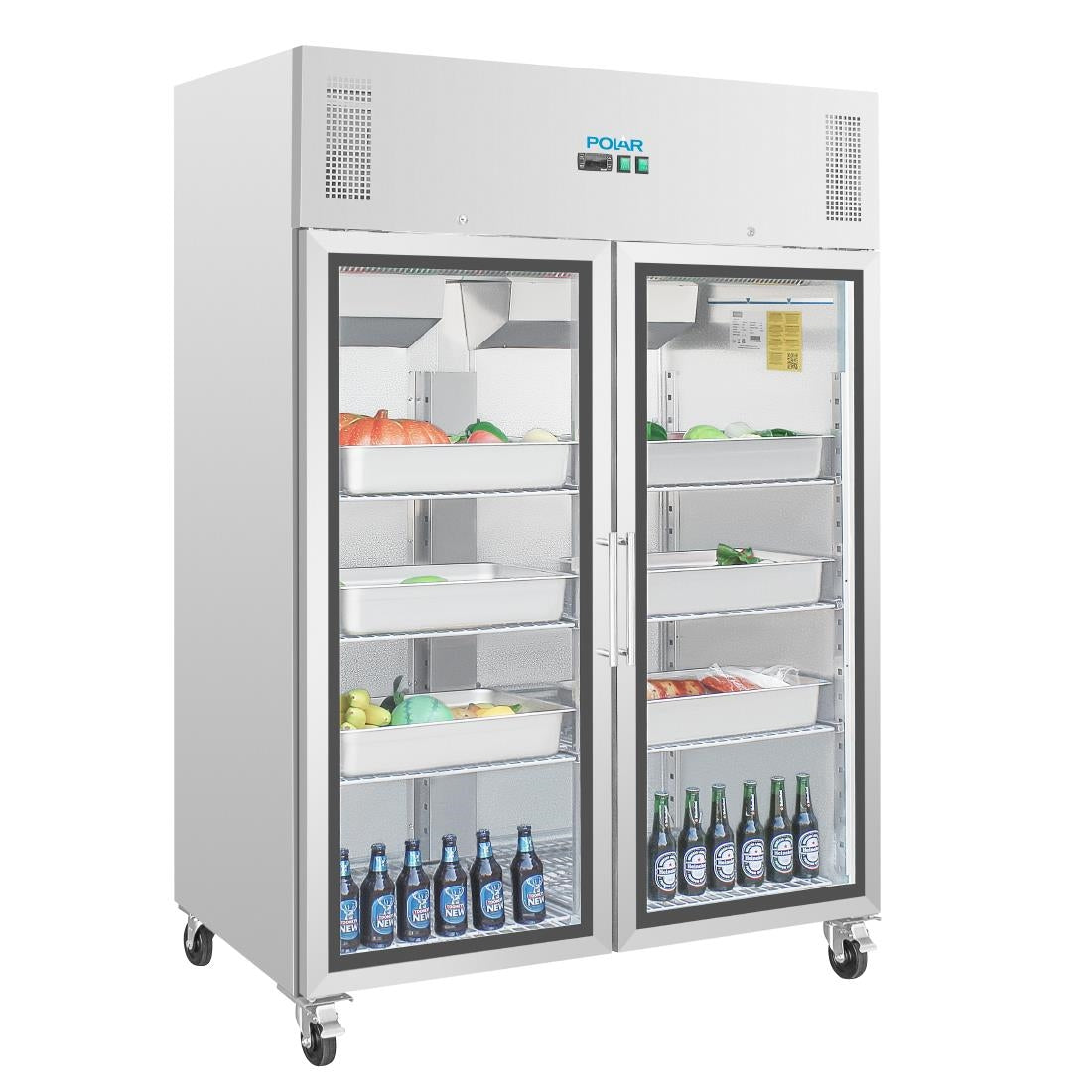 CW198 Polar G-serie Gastro 2-deurs display koeling 1200L