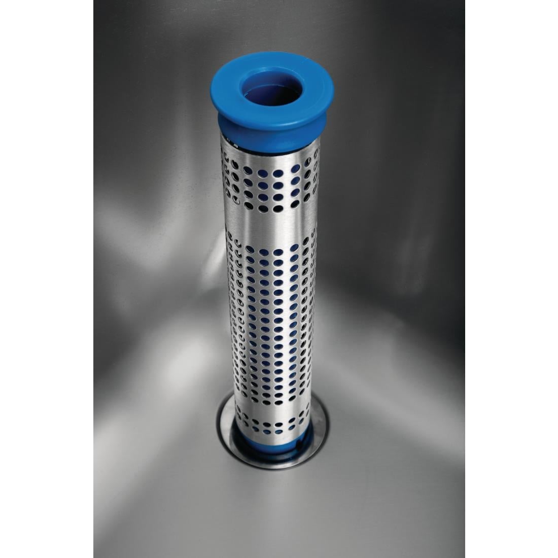 DR060 Holmes RVS spoelbak afdruiprek links 1000 mm volledig gemonteerd