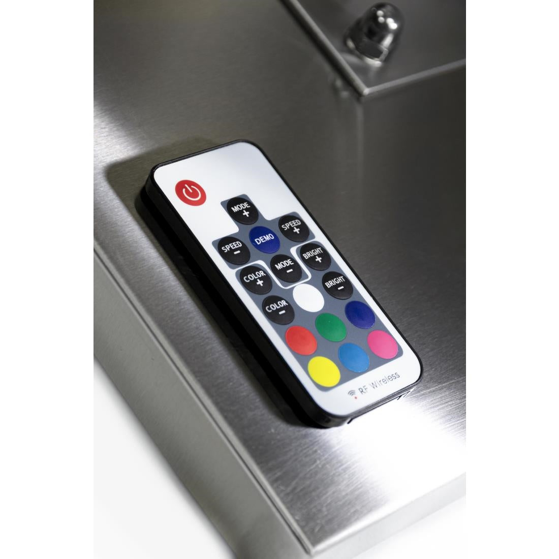 CU937 Securit RVS Gekleurde LED's 4xA4 informatiedisplay (excl paal en voet)