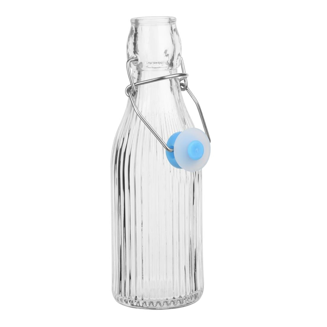 HW795 Olympia Geribbelde Waterflessen Met Zwenktop 200ml (6 stuks)