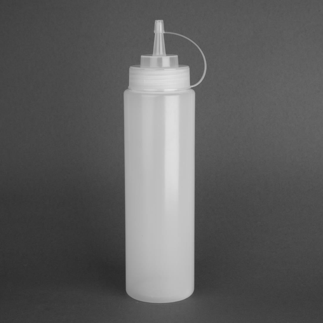 K163 Vogue knijpfles transparant 680ml