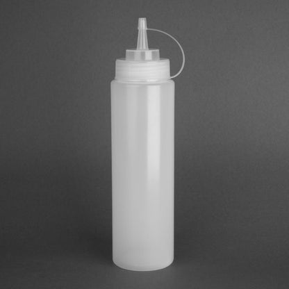 K163 Vogue knijpfles transparant 680ml