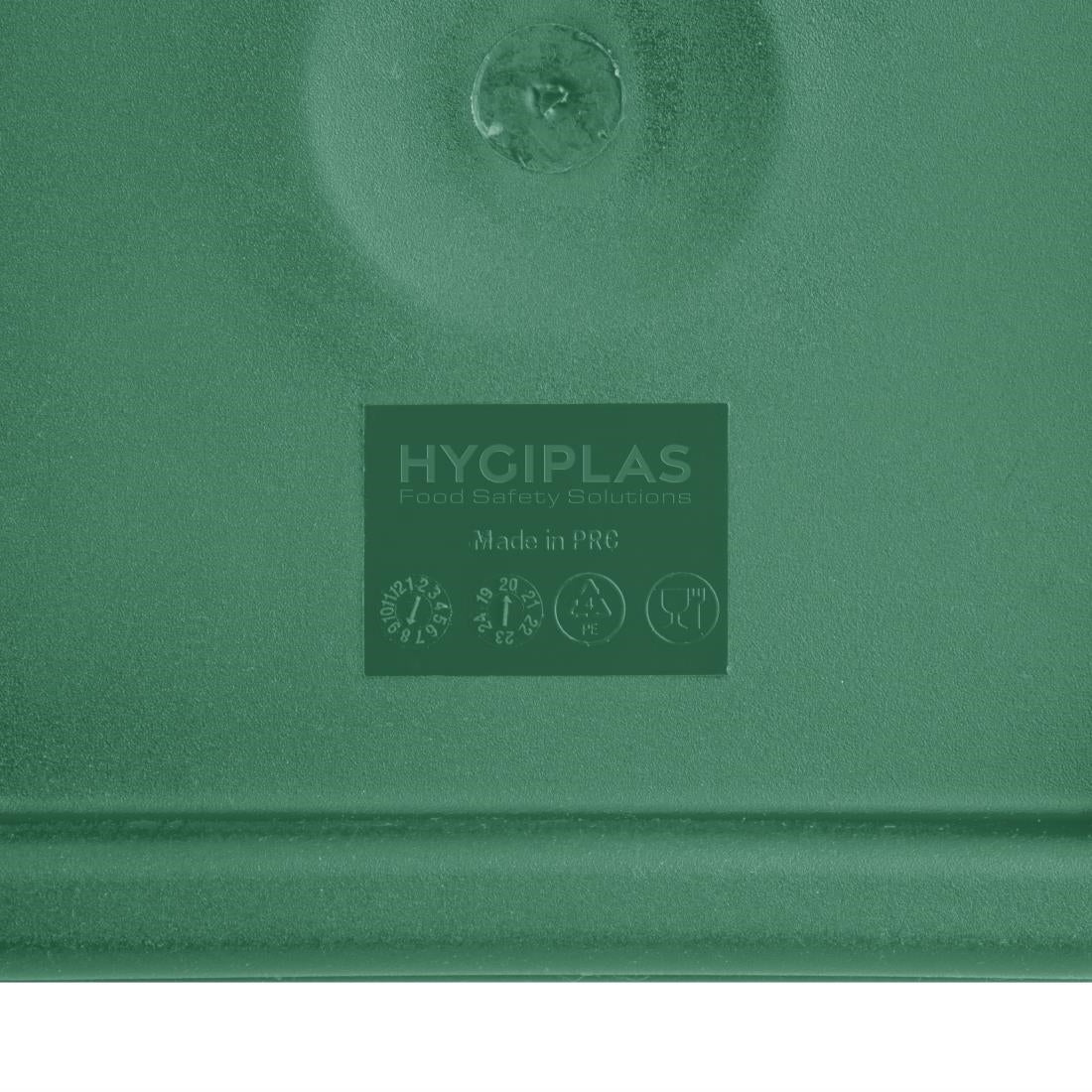 CF048 Hygiplas vierkant deksel groen groot