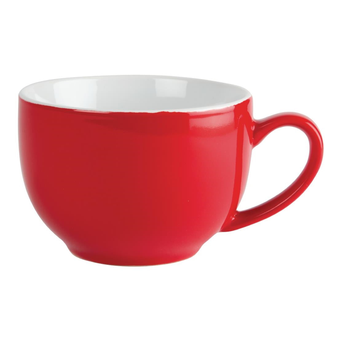 GK076 Olympia Café cappuccinokoppen rood 34cl (12 stuks)