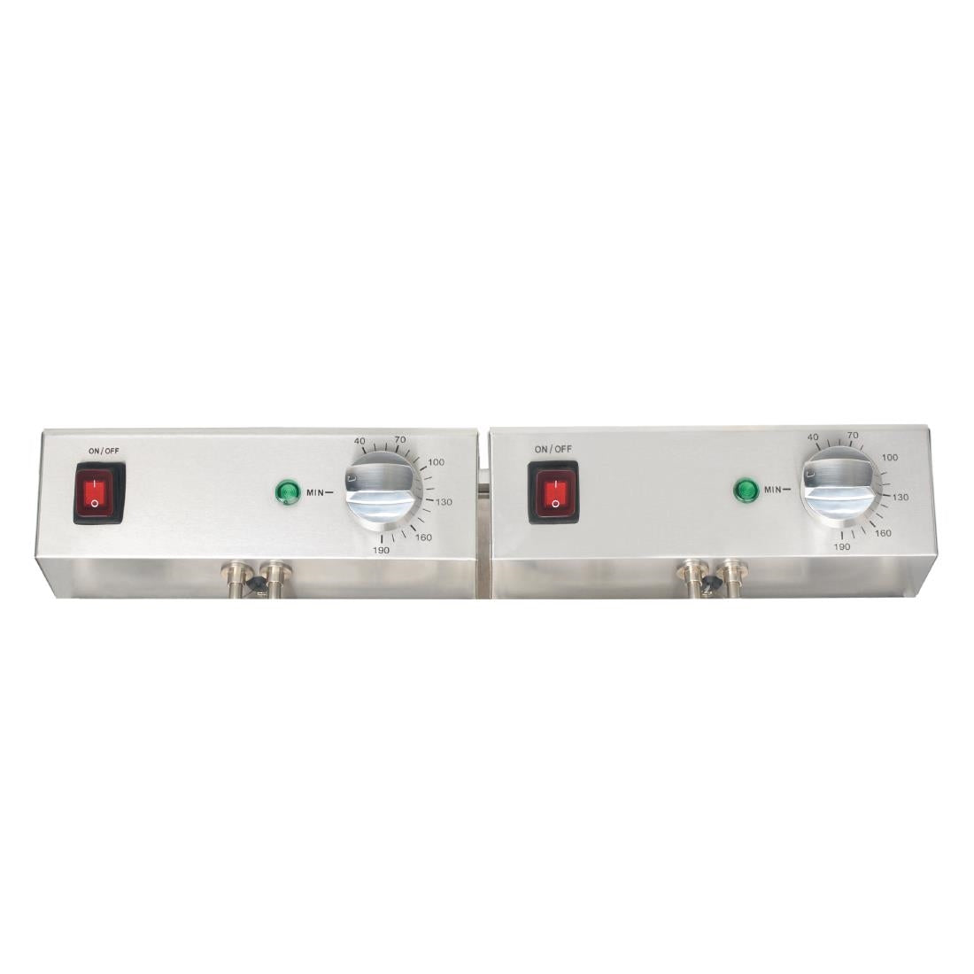 FC257 Buffalo dubbele tank dubbele mand 2x5ltr countertop friteuse 2x2.8kw