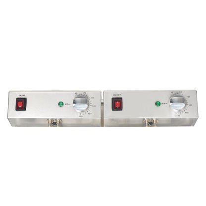 FC257 Buffalo dubbele tank dubbele mand 2x5ltr countertop friteuse 2x2.8kw