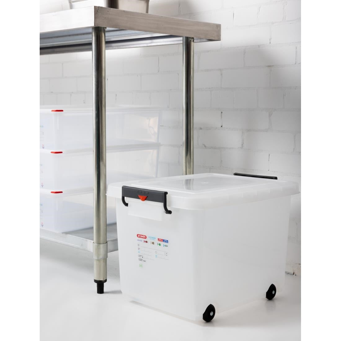 J245 Araven mobiele voedselcontainer met deksel 50Ltr