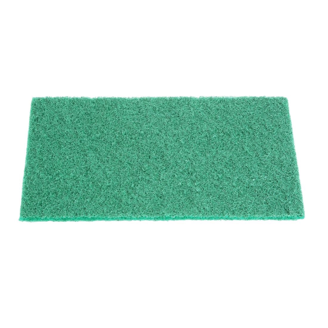 HW010 Jantex Groene Volledig Gerecyclede Schuursponsjes 9X6" (10 stuks)