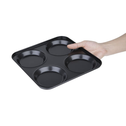 GD012 Vogue koolstofstaal anti-aanbak yorkshire pudding bakvorm 4 cups