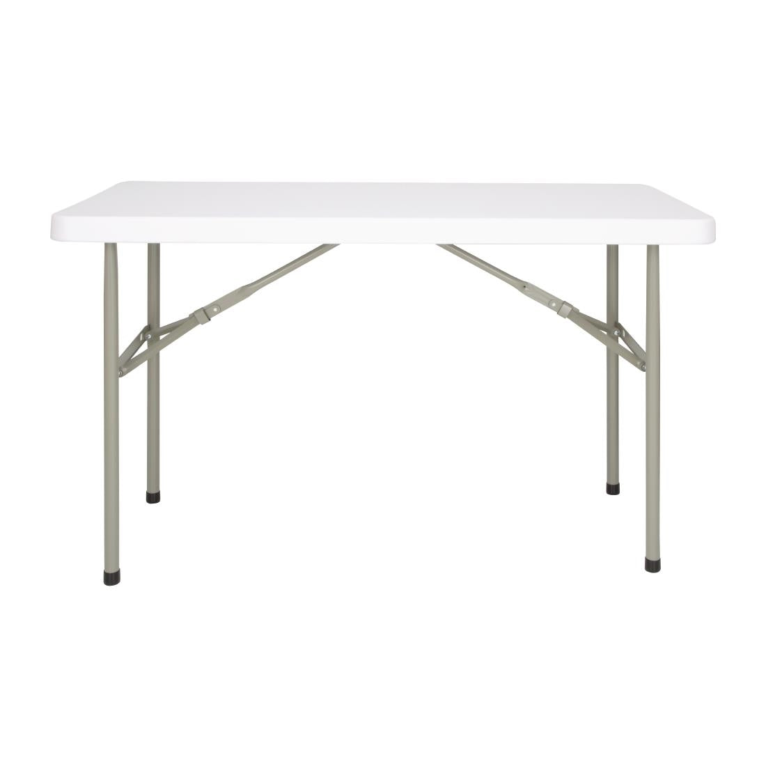 U543 Bolero rechthoekige inklapbare tafel 122cm wit