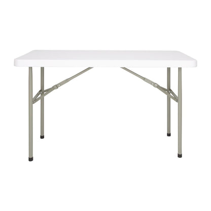 U543 Bolero rechthoekige inklapbare tafel 122cm wit
