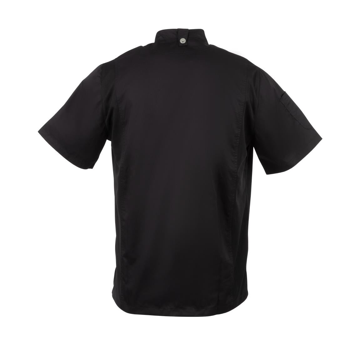 B472-XL Chef Works Springfield unisex koksbuis met rits zwart XL