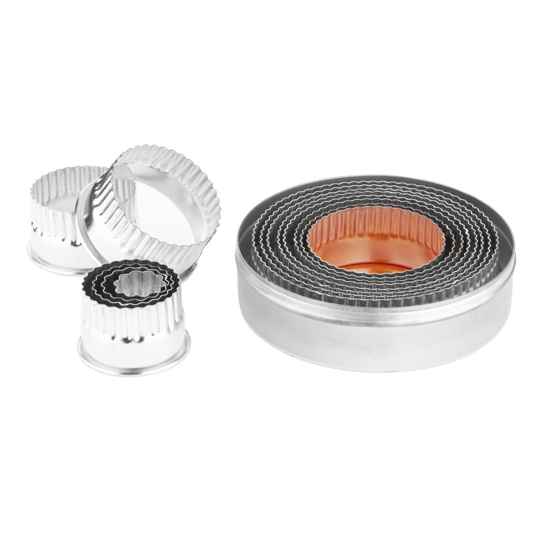 E019 Vogue uitsteekvormen set rond golvend (11 stuks)