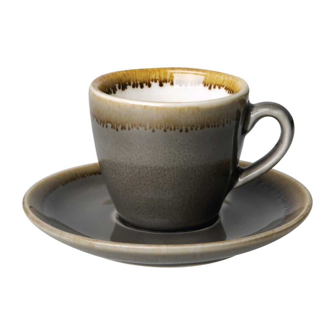 HC389 Olympia Kiln Espressoschotels Grijs 11,5cm (6 Stuks)