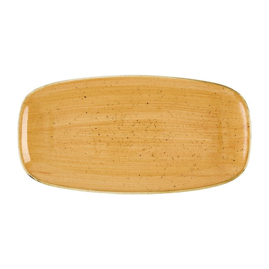 DX782 Churchill Stonecast Tangerine Chefs' Oblong No. 3 Borden (12 stuks)