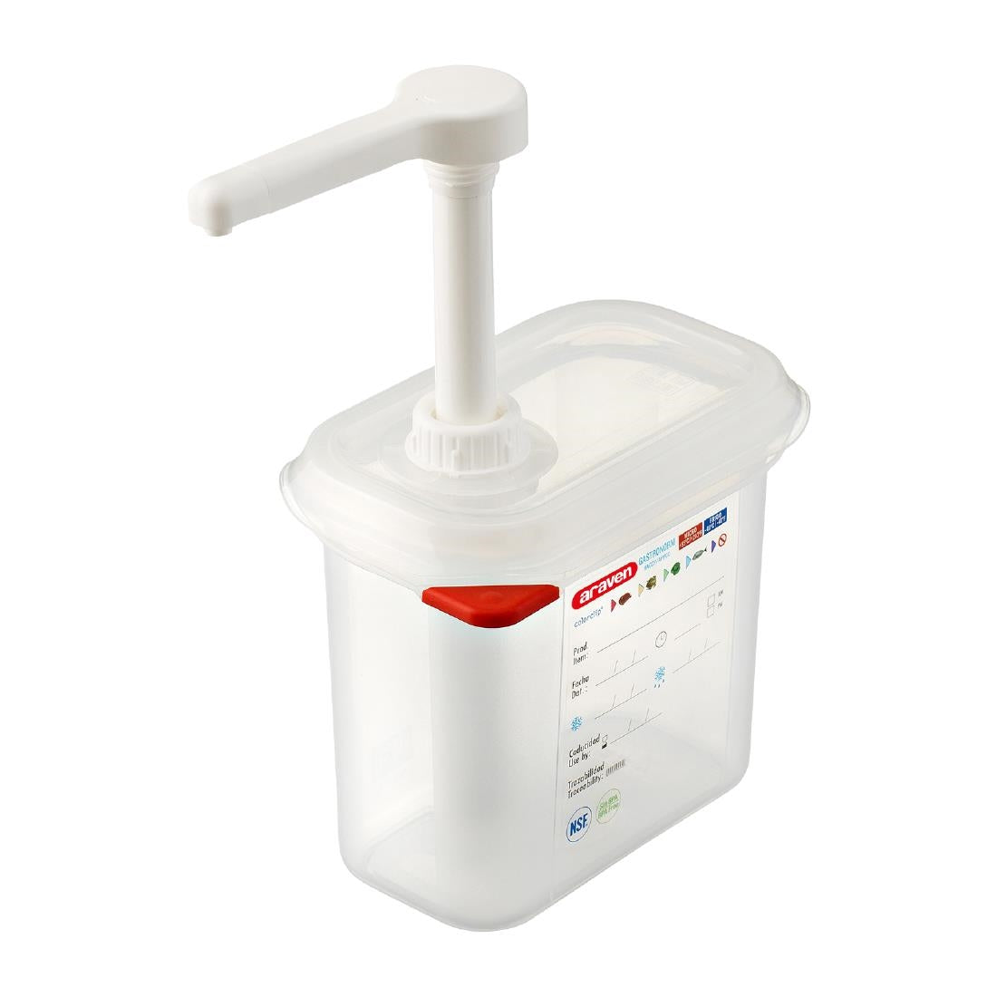 CR821 Araven sausdispenser GN 1/9 transparant 1,5Ltr