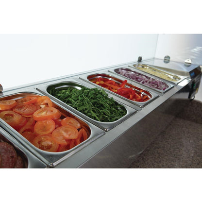 CN267 Polar G-serie gekoelde pizza/sandwich prepareercounter 368L