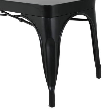JA328 Bolero Bistro Metalen Bank Zwart 1000mm (2 stuks)