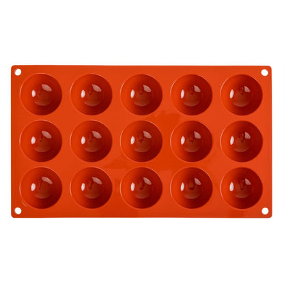 N936 Pavoni Formaflex siliconen bakvorm 15 halve bollen