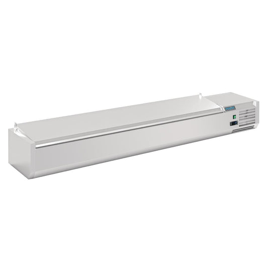 FA857 Polar G-serie opzetkoelvitrine met deksel 10x GN 1/4