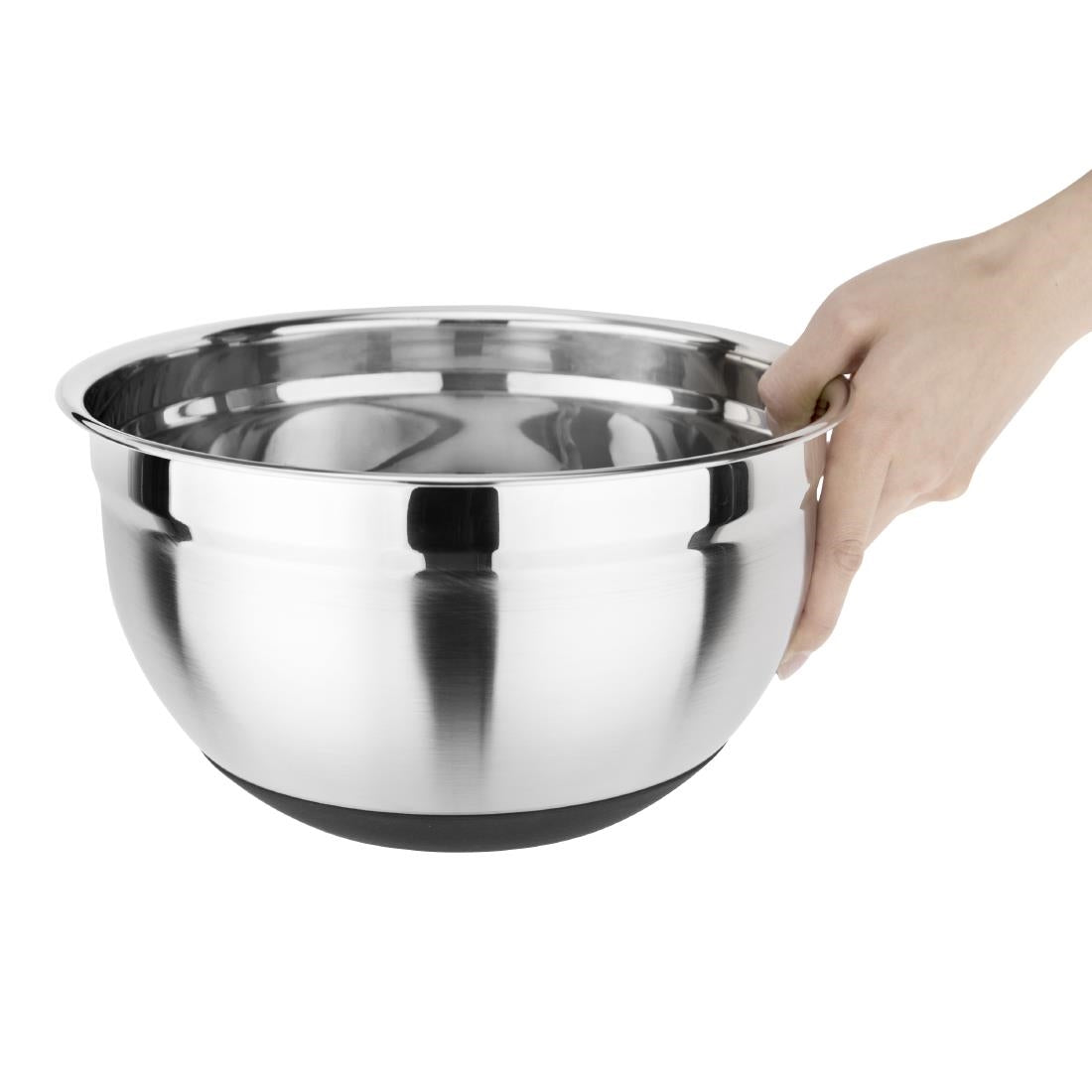 GG022 Vogue RVS kom met siliconen bodem 5Ltr