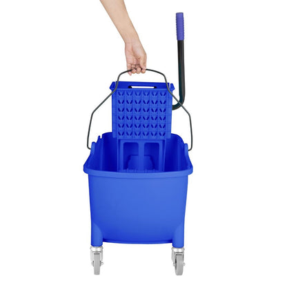 FW869 Jantex 30Ltr Dweilemmer Met Voetpedaalontgrendeling - Blauw